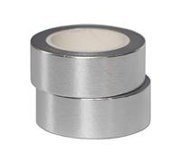 aufodara 2 Rotoli 10m x 15mm Washi Set Nastro per mascheratura Deco Masking Tape Glitter Vernice Metallizzata Fai da Te Scrapbooking Craft (Argento)