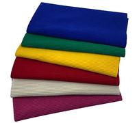 aufodara 6 Pezzi Tessuto di Velluto a Coste 47x47cm Tessuti Decorativi Patchwork Cucito Creativo Stoffe Materiali per Hobby Creativi Quilting Tessuto DIY Fatto a Mano (Colore B601)