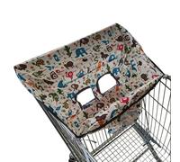 Aufquwk Simpatica copertura per carrello della spesa, copertura per carrello della spesa | Copertina del carrello della spesa per bambini con stampa carina,Easy- Protezione antipolvere per