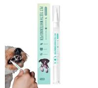 Aufquwk Spazzolino A Dente Penna Per Animali Domestici,Il Kit Per La Pulizia Dentale Del Cane | Strumento Sbiancante Naturale 5ml Per Alito Fresco Rimozione Macchie Cuccioli