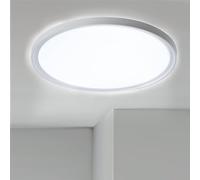 Aufun 48W Lampada a soffitto LED piatta e rotonda Bianca 6000K-6500K, impermeabile IP44, Lampada moderna per bagno, Lampada da cucina per cucina, Bagno, Camera da letto, Corridoio, Cantina