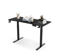 AufuN Scrivania elettrica regolabile in altezza, 140 x 60 cm, con porta di ricarica di tipo C, scrivania portatile con gestione dei cavi, scrivania in piedi con 3 funzioni di memoria, funzione