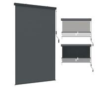 Aufun Tenda da Sole Verticale con Manovella 160x250 cm, Tenda a Rullo per Esterno con Cassetta per Balcone, Terrazzo e Esterni, Protezione da Vento e Sole (1,6 x 2,5 m, Antracite)