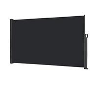 Aufun Tenda laterale estensibile in alluminio 200 x 300 cm opaca protezione solare con staffa a parete tenda privacy per balcone, terrazza, giardino - Antracite