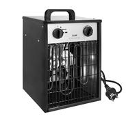 Aufun Termoventilatore elettrico 3 KW 220 V professionale industriale riscaldatore elettrico con 4 livelli di riscaldamento, protezione da sovraccarico, ideale per uso interno ed esterno (3000 W,