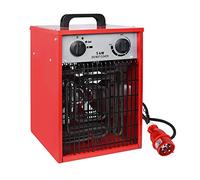 Aufun Termoventilatore industriale da 5 KW, riscaldatore elettrico professionale con 3 livelli di riscaldamento MK02-50H, asciugatore da costruzione, protezione da sovraccarico, ideale per uso interno