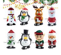 Aufziehspielzeug - 8-teilige Lustige Weihnachtsdekoration Zum Springen Und Spazierengehen, Für Kinder, , Mädchen, Familie, Freunde, Jugendliche, Teenager, Ostern, Halloween, Weihnachten, Auto,