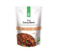 AUGA - Bio Red Curry Bowl con spezie di curry rosso, funghi shiitake e lenticchie, 283g