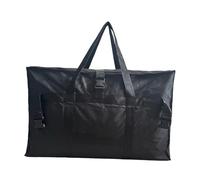 Augbunny Borsone da viaggio Oxford extra large con custodia per trolley, borsa multiuso riutilizzabile e pieghevole, organizer per armadio, Nero , L, Bagaglio a mano