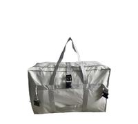 Augbunny Borsone da viaggio Oxford extra large con custodia per trolley, borsa multiuso riutilizzabile e pieghevole, organizer per armadio, Grigio, L, Bagaglio a mano