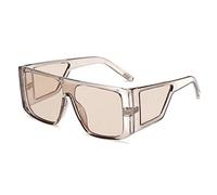 AUGEN Shahid Kapoor - Occhiali da sole unisex non polarizzati con protezione UV, con custodia, Marrone chiaro, 0