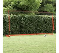 Augerlite Porta da calcio pieghevole in acciaio, 366,5 x 91 cm, con robusta rete da calcio e telaio ideale per porta di allenamento, bersaglio di tiro, gioco passaggio, dribbling in giardino, club