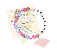 Augesak Regalo per l'iscrizione a scuola per ragazze, braccialetti per l'iscrizione a scuola per ragazze, regalo per principianti D