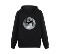 AUGFINDADREAM Sky Diving Moon Mens Hoody - Dive - Diver - Skydive - Skydiving - Free Falling L