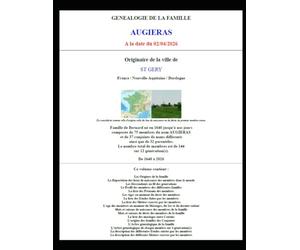 AUGIERAS Généalogie, Profils et Arbres