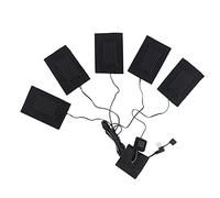 Augnongly Cuscino riscaldante per indumenti USB con 3 velocità a temperatura regolabile, cuscino riscaldante elettrico per gilet giacca 5 in 1