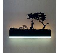 Augrous 12W LED Lampada da Parete Moderno Ferro Modello Design Murale Leggero per Soggiorno Bar Decorazione