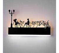 Augrous Lampada da Parete, 12W LED Applique da Parete Up Down Camera da letto Soggiorno Interni Decorazione Lampada