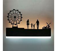Augrous LED Lampade da parete Acrilico Ferro Corpo della lampada Arte Lampada Su Giù capezzale Wall Sconce per Bar Camera da letto Decorazione, 12W
