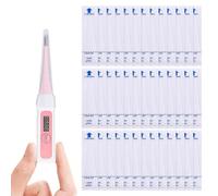 AUGTYRLV Termometro per Infanti e Febbre Mercurio-Termometro Braun Orecchio con Cappucci Termometro Braun Auricolare-Sicuro Igienico Facile da Usare-Compatibile con Termometro Chicco e Braun Thermosca