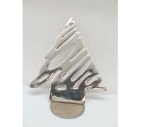 AUGURi a forma di ALBERO DI NATALE in ARGENTO 925 - segnaposto - soprammobile -