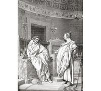 Auguri romani. Un augur era un sacerdote e un funzionario nell'antica Roma che interpretava i presagi osservando il comportamento degli uccelli. Storia universale illustrata di Cassell pubblicato nel