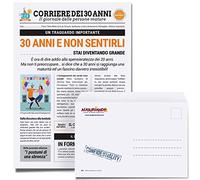 Auguriando Biglietto Auguri Compleanno 30anni Giornale Uomo Donna Originali Max Biglietti Idea Regalo cinquantenne Gadget Scherzi Divertenti (30 anni)