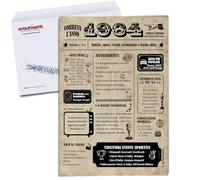 Auguriando Biglietto Auguri Compleanno 60 anni Idee Regali Uomo Donna Originali Max Biglietti Idea Regalo cinquantenne Gadget Scherzi Divertenti Anno (1964)