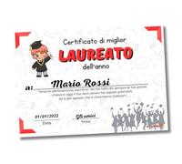 Auguriando Biglietto Auguri Laurea idea Regalo Laureata simpatico Gadget Laureato per la festa della dottoressa dottore biglietti auguri umoristici grandi formato in italiano (Laureato)