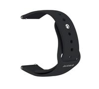 August Audar STR002B-M Cinturino Sostitutivo per E2 - Fascia in Silicone con Perno in Metallo Facile da Usare, Misura Universale, Lavabile, Sgancio Rapido, 174-223mm - Nero