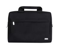 August BAG383 Borsa imbottita 13" per DA100D/DA383D/DA900D | Borsa viaggio per TV, laptop, DVD, tablet, console, tessuto idrorepellente con cerniera, per scuola e università - Nero