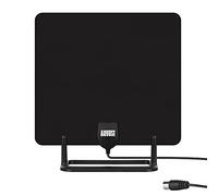 August DTA450 Antenna TV Interna, DVB-T/T2 Antenna Digitale HDTV, Support HD/VHF/UHF/FM/DVB-T, 80KM Range, 3m Cavo Coassiale e Base