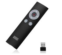August LP200 Puntatore wireless con laser rosso - portata 15m | Telecomando USB con custodia, 2.4GHz per PPT/Keynote/Prezi, Plug&Play per Windows/Mac/Linux - Nero