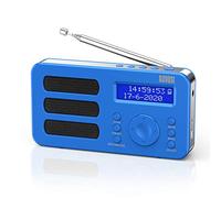 August MB225 Radio Digitale Portatile DAB+/DAB/FM, Funzione RDS, 40 Preset - Radio Portatile Stereo/Mono - Dual Sveglia - Batteria Ricaricabile - Presa per Cuffie