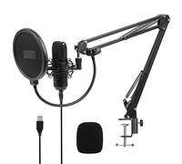 August REC100 Microfono a condensatore USB con braccio articolato