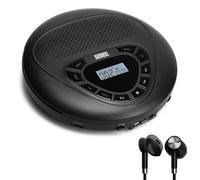 August SE10 Lettore CD portatile ricaricabile con cuffie e anti-shock