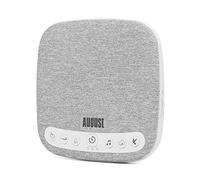 August SE160 Macchina del rumore bianco, 14 suoni naturali rilassanti calmanti - aiuto al sonno per bambino adulti - portatile volumen regulable timer batteria da 60ore USB C - bianco