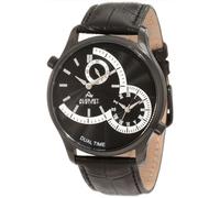 August Steiner AS8010RGBR Dual Time Cinturino IN Pelle Marrone Orologio da Uomo