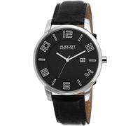 August Steiner AS8108BKS Quarzo Svizzero Data Nero Pelle Cinturino Orologio Uomo