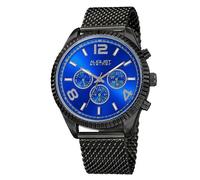 August Steiner AS8196BKBU Giorno Data Gmt Rete Bracciale Acciaio da Uomo Watch