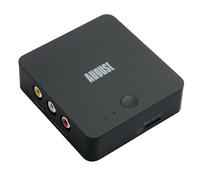 August VGB400 Scheda di acquisizione video senza PC, Cavo RCA per conversione da VHS a digitale, Hi8, videocamera - Uscita su HDMI, registrazione su Micro SD o USB fino a 64 GB - Nero