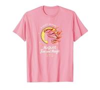 August Woman: Fuoco e Magia Regalo di Compleanno Maglietta, Uomo, Rosa, M