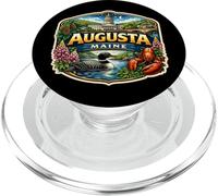 Augusta Maine Souvenir Città Visitatore Stato Memorabilia Orgoglioso PopSockets PopGrip per MagSafe