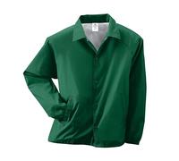 Augusta Sportswear Giacca in nylon/foderata, resistente alla pioggia, capispalla impermeabile per allenatori e attività all'aperto, verde scuro, XL