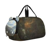 Auguste Renoir - Borsone da viaggio per ragazze con disegno di pianoforte, borsone da viaggio per bambini, borsone da palestra per bambini, J. M. W. Turner stampa il paesaggio di Coniston, classico