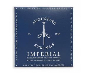 Augustine 650477 Corde per Chitarra Classica, Etichetta Imperial, Set Cantini Precision-Round High Tensione, Corde Basse High Tensione, Muta Blu