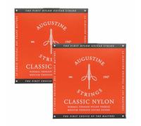 Augustine Corde classiche rosse per chitarra classica, tensione media, corde originali in nylon, 2 set