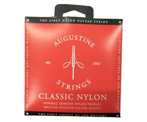 Augustine Muta Set 6 Corde Chitarra Classica Classic Red Rosse Medium Tension
