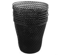 AugustknowU 10 coperture protettive in ferro per piante, ortaggi, giardino, per protezione contro animali e condizioni meteorologiche difficili, design a rete metallica (nero)