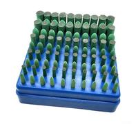 AugustknowU 100pc Teste di Rettifica In Gomma Con Composto Abrasivo Per Metallo Sbavatura Lucidatura Lucidatura E Contorno Operazioni di Raffinamento